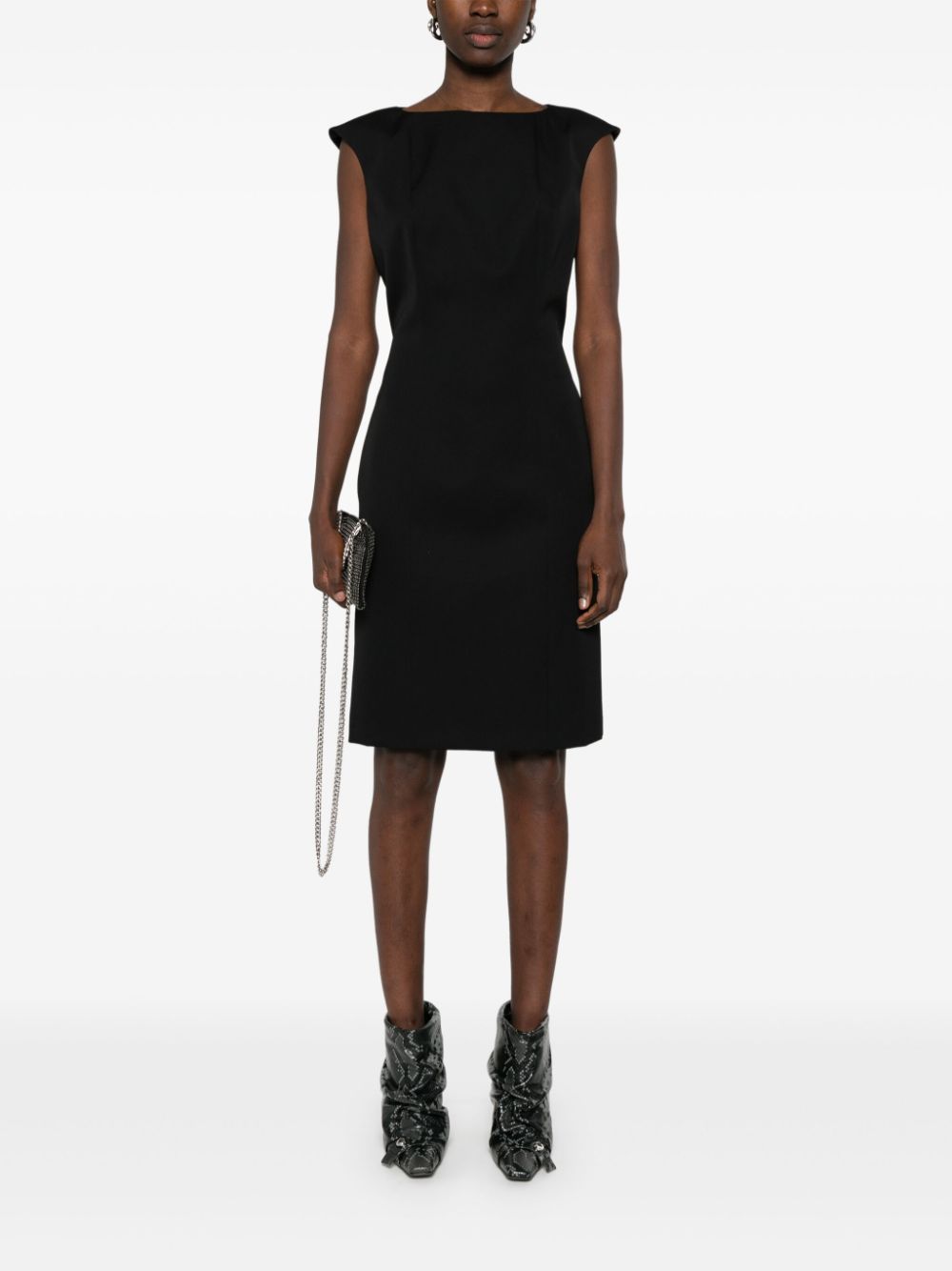 Alexander McQueen wool mini dress - Black