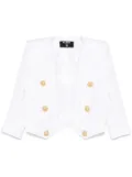 Balmain textured blazer - White