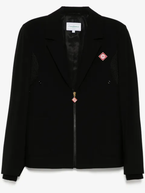 Casablanca zip-up mesh-panel jacket