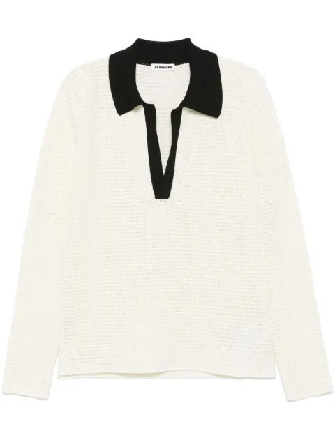 Jil Sander pull en maille ajourée