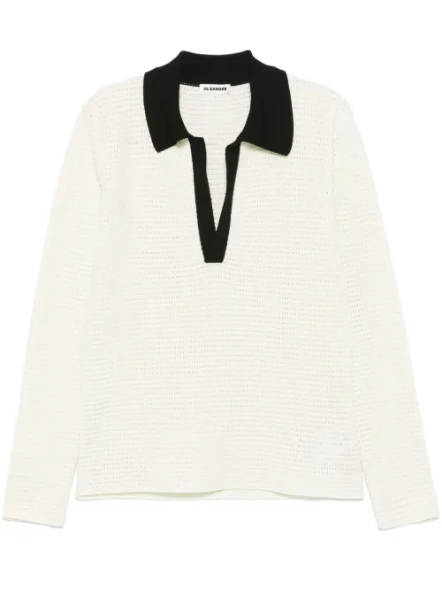 Pull en maille ajourée - Jil Sander - Modalova