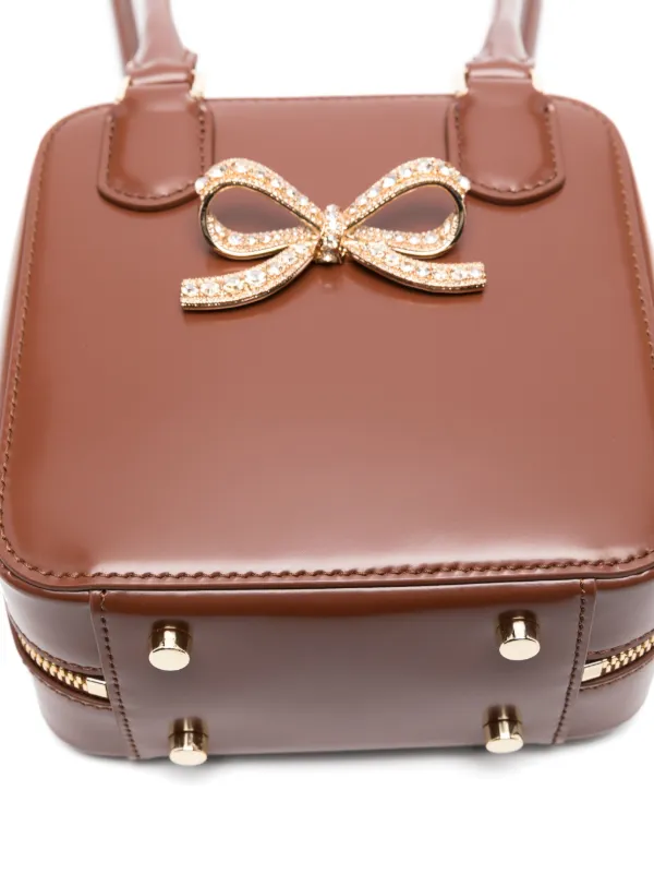 self-portrait SS25158MBLBLUE 関税送料込 Self-Portrait Square Shoulder Bag | Brown | FARFETCH