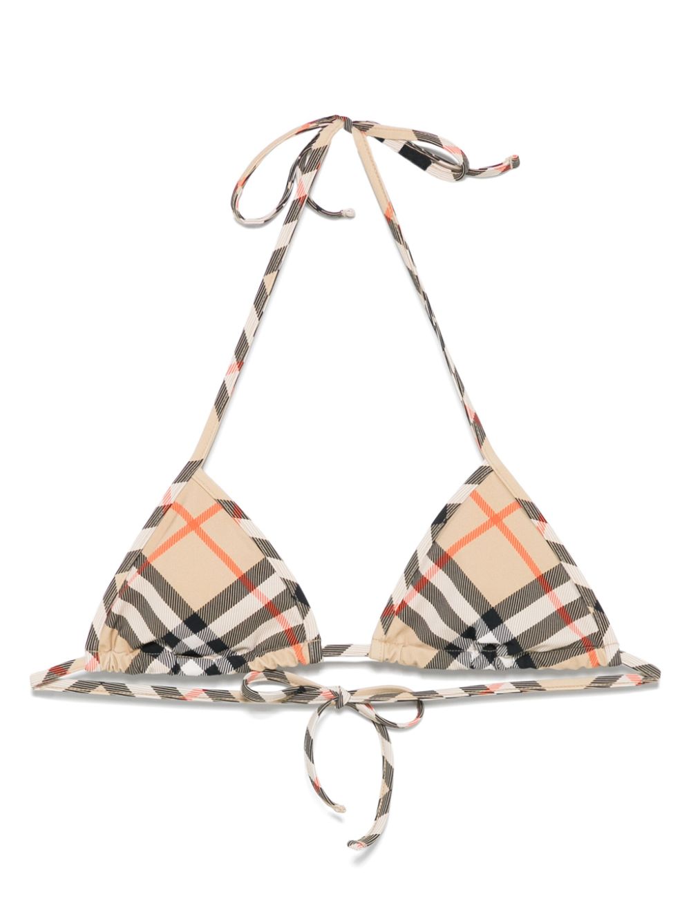 Burberry Geruite bikinitop Beige