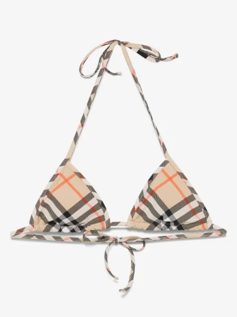 Burberry haut de bikini à carreaux
