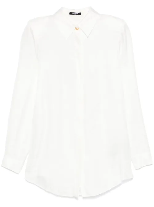 Chemise à motif en jacquard - Balmain - Modalova
