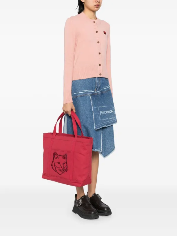 Maison Kitsuné - Bold Fox Head Large Tote Bag | HBX