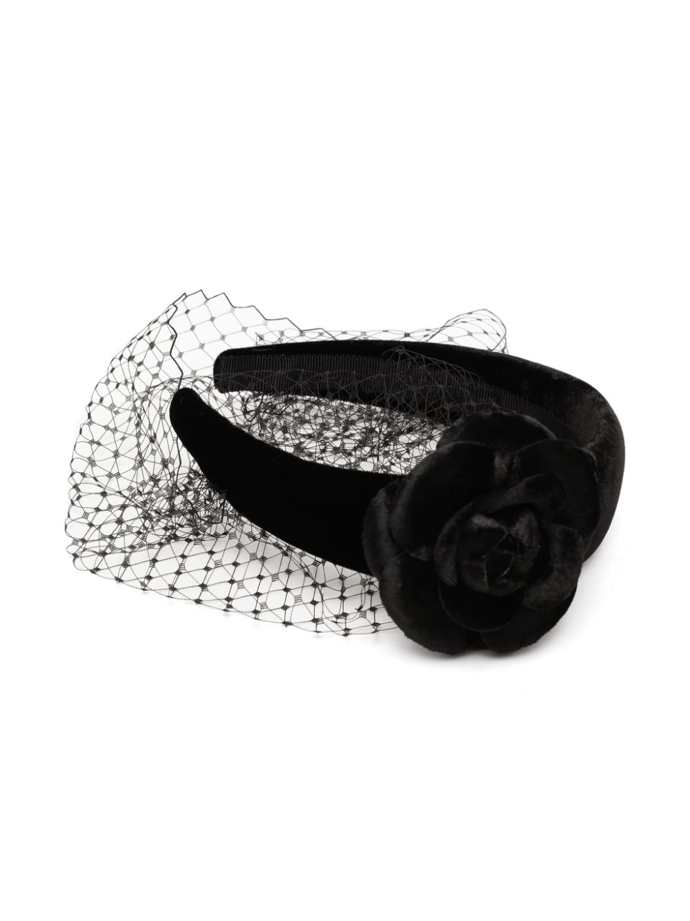 Jennifer Behr voilette headband - Zwart