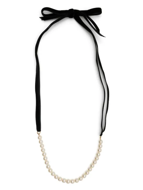 Jennifer Behr pearl ribbon necklace