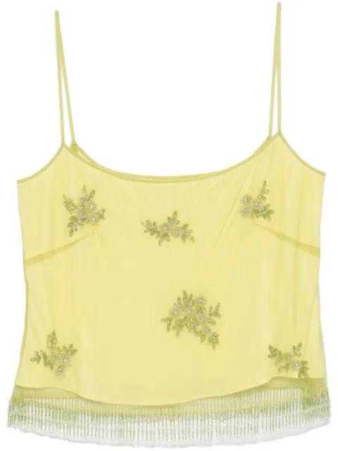 Blumarine bead-tassel top