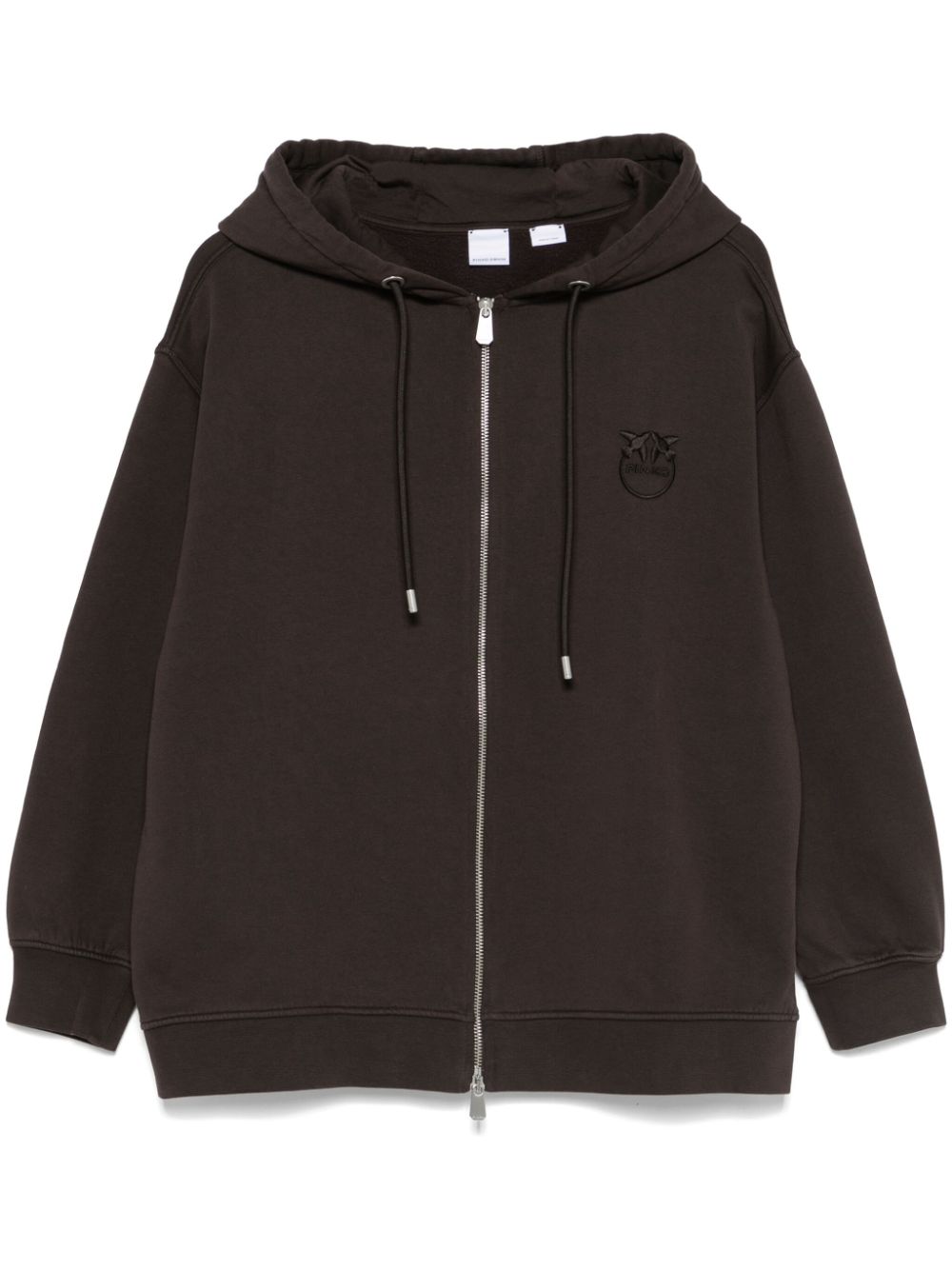 PINKO Hoodie met geborduurd logo Bruin