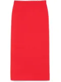 Auralee ribbed midi skirt - Red