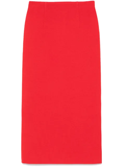 Auralee ribbed midi skirt