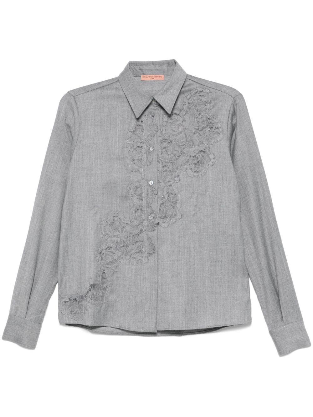 Ermanno Scervino corded-lace shirt - Grey