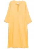 Bambah linen tied dress - Yellow