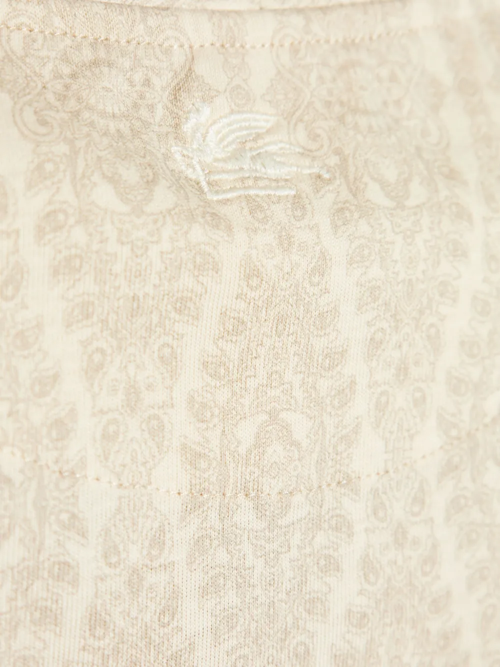 ETRO T-shirt met paisley-print Beige