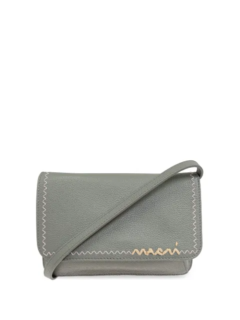 Marni logo-embroidered shoulder bag