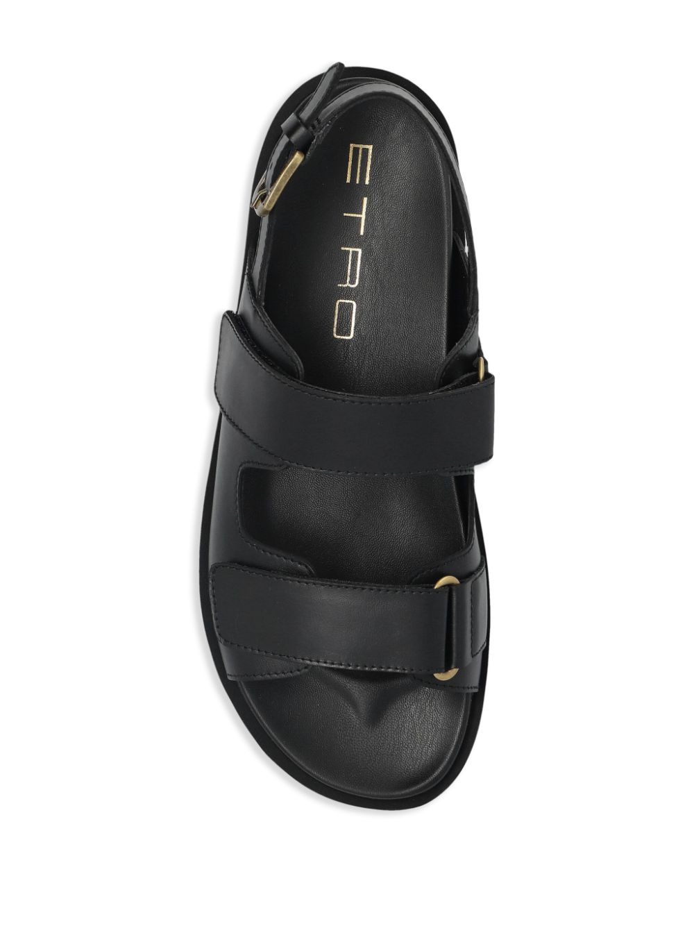 ETRO Leren sandalen Zwart