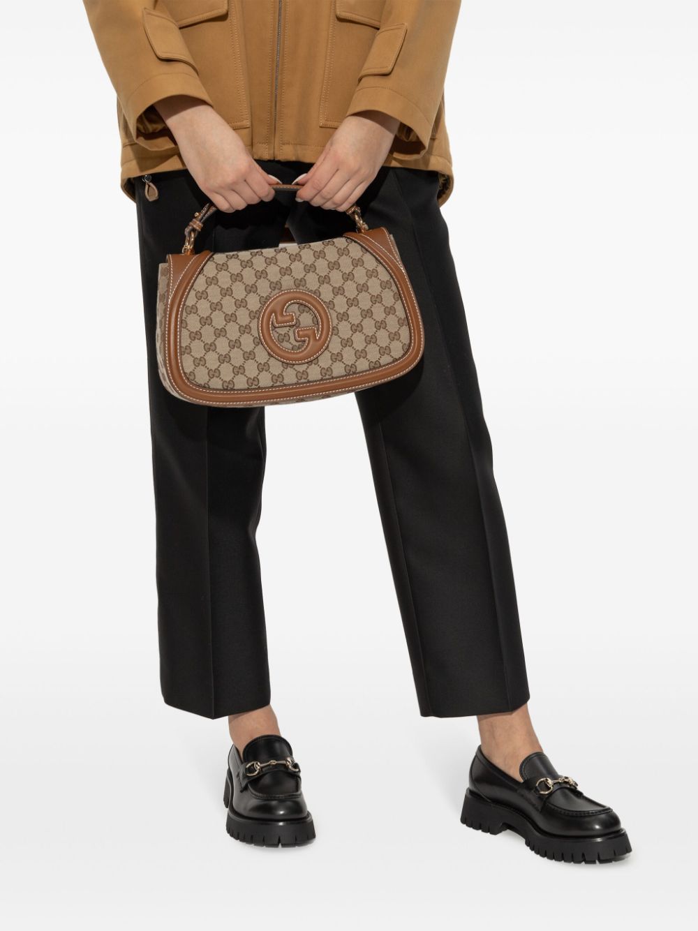 Gucci mini Blondie shoulder bag - Bruin