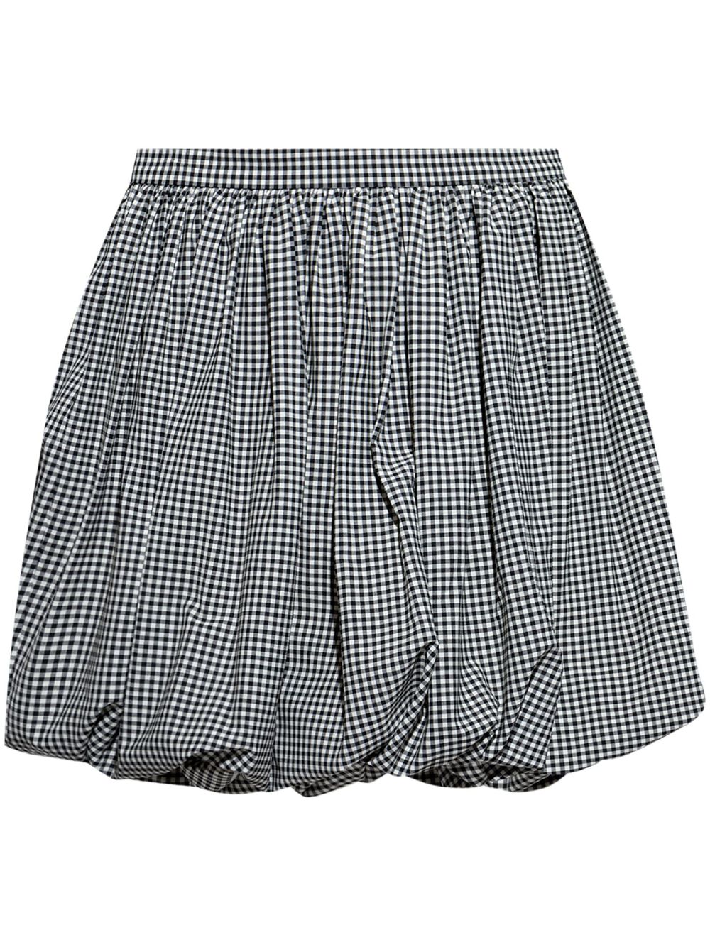 checked mini skirt