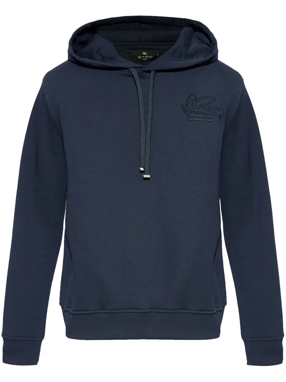 ETRO Hoodie met Pegaso-borduurwerk Blauw
