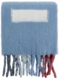 Marni maxi-logo scarf - Blue