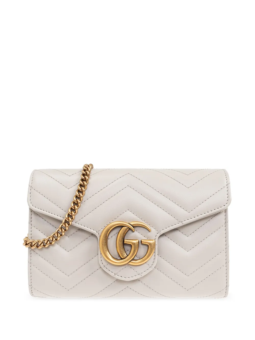 Gucci GGマーモント ショルダーバッグ - グレー Gucci GGマーモント ショルダーバッグ - グレー