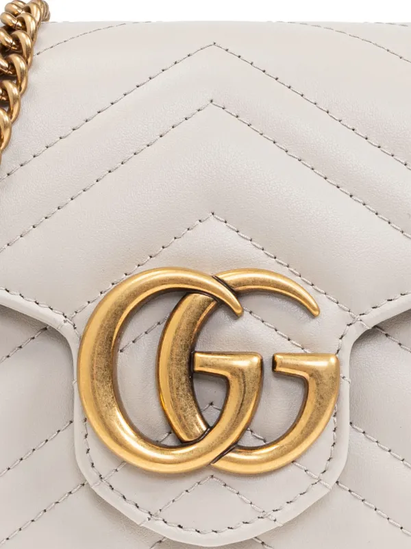 Gucci GG Marmont Shoulder Bag | Grey | FARFETCH