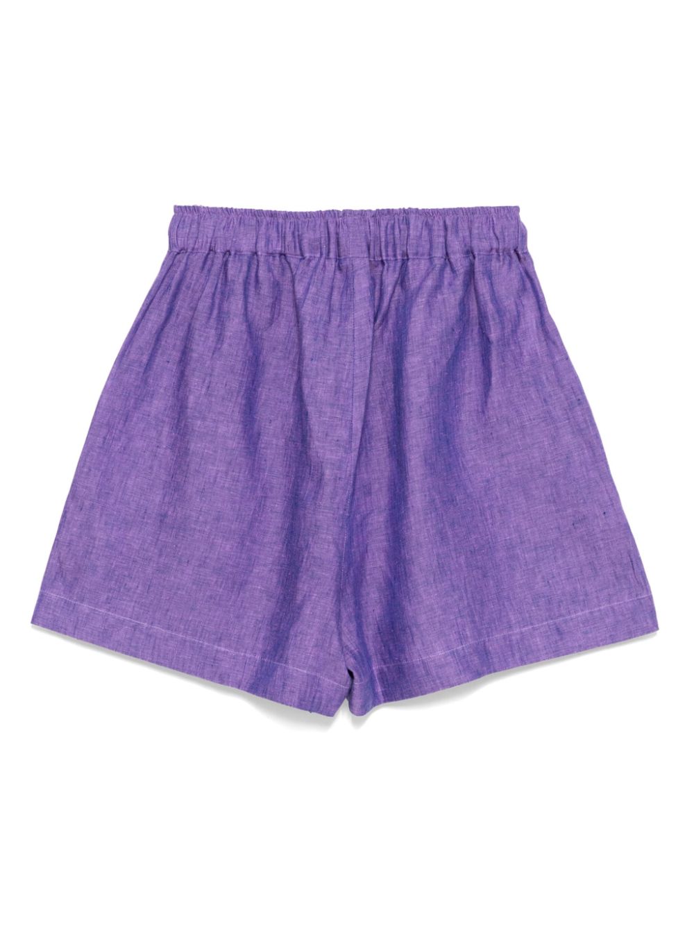 Bambah tie linen shorts - Paars