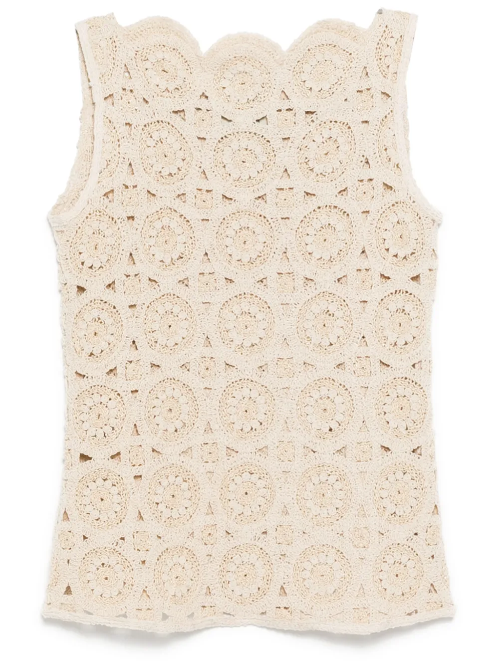 Bambah Crochet Tank Top In Neutrals