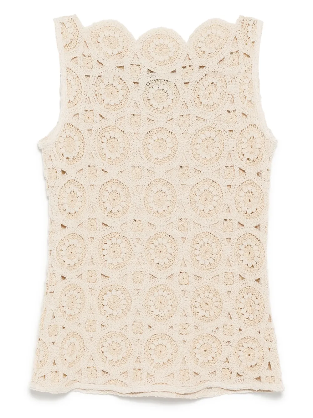 Bambah Crochet Tank Top In Neutrals