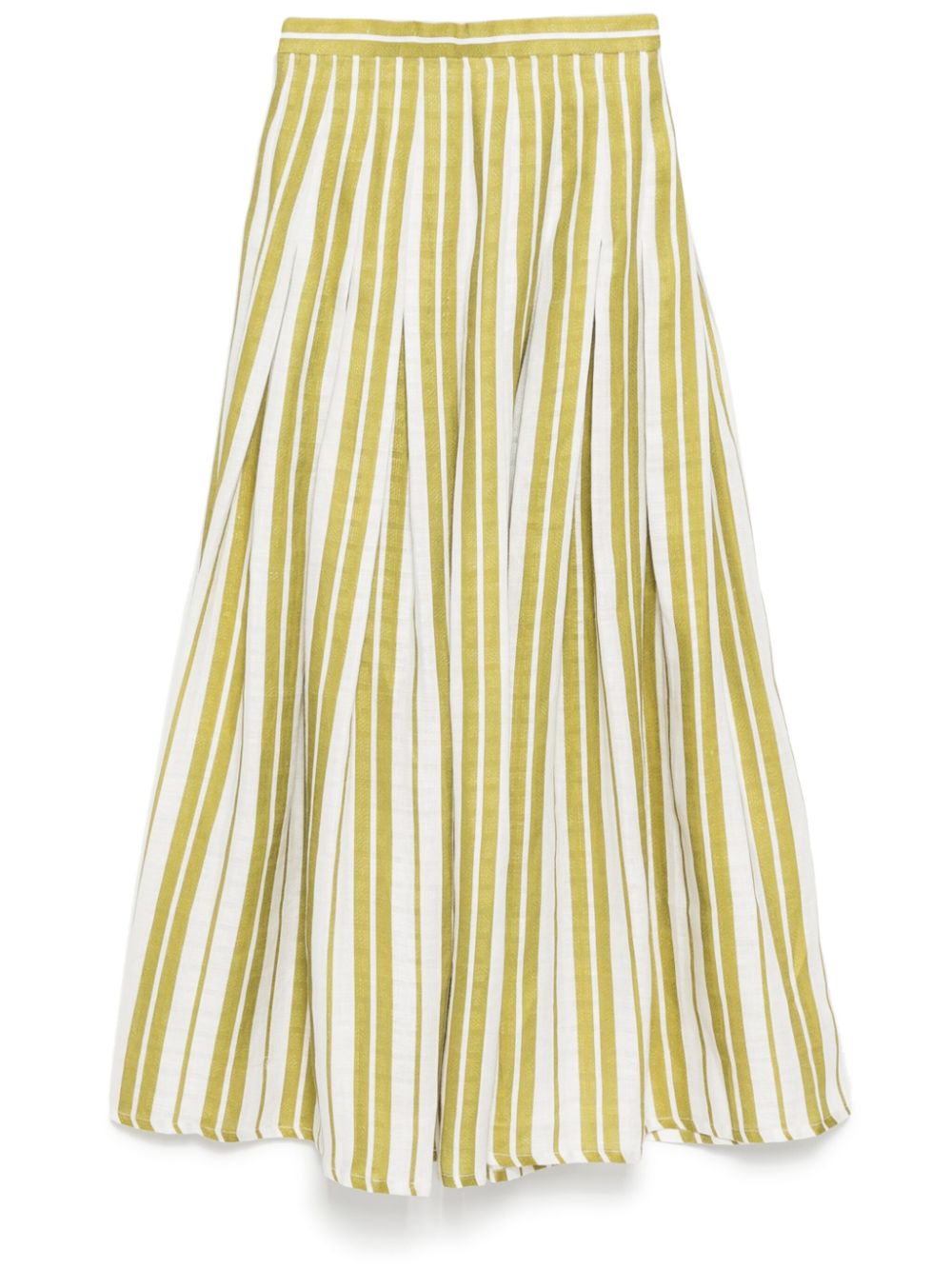 striped pleated skirt