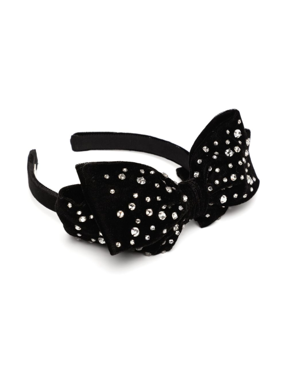 Jennifer Behr bow headband - Zwart