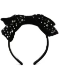 Jennifer Behr bow headband - Black