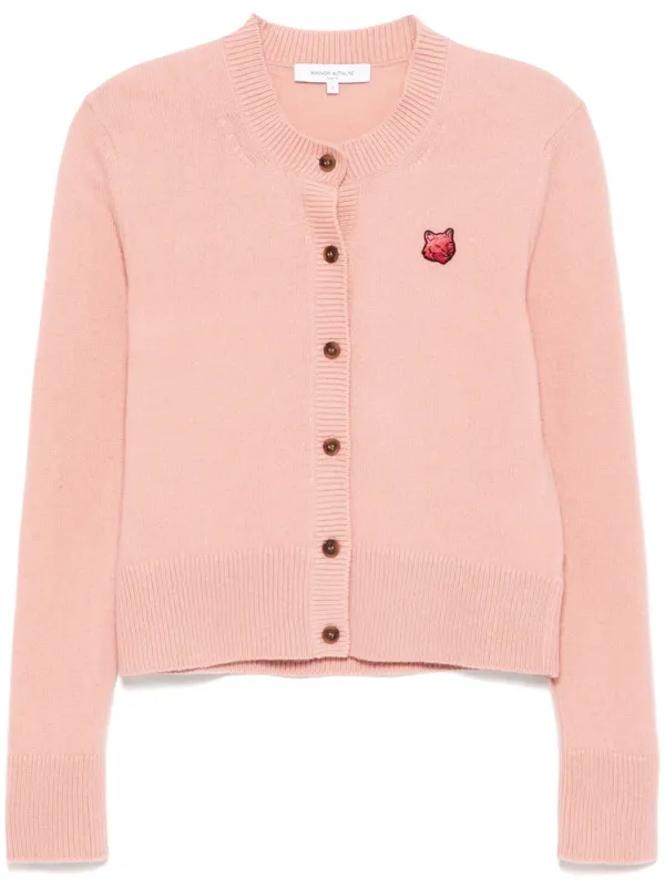 maison kitsune fox head knit