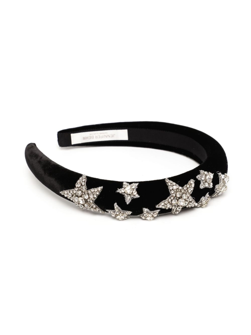 Jennifer Behr crystal-embellished headband - Zwart