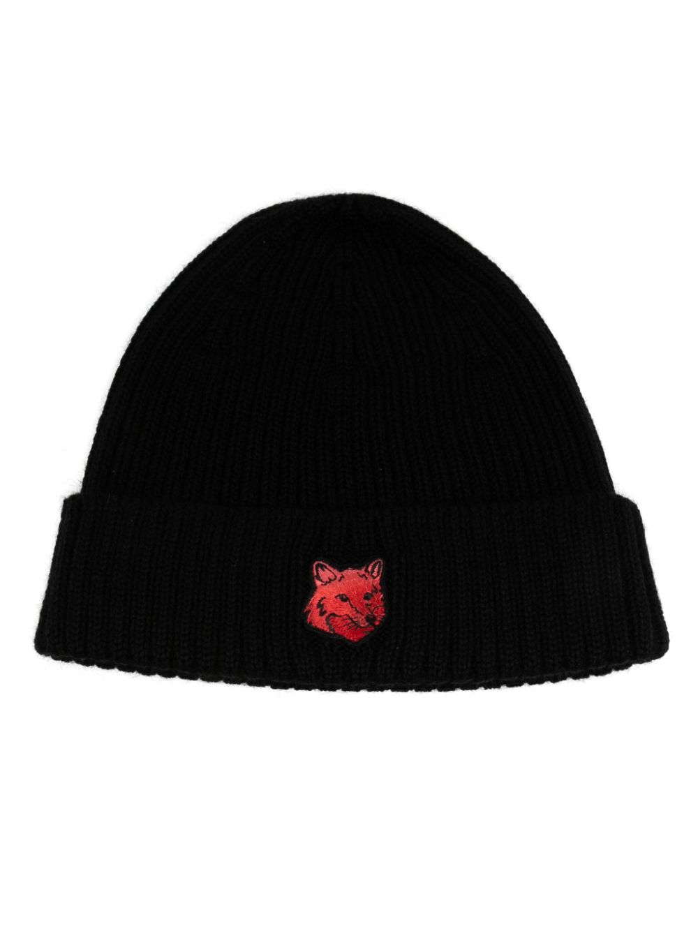 Maison Kitsuné bold fox head beanie