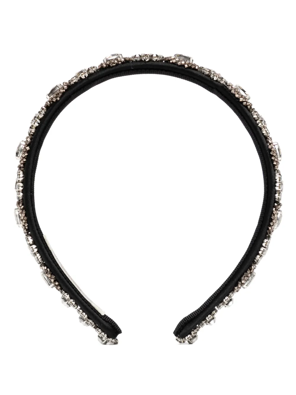 Jennifer Behr Crystal-embellished Headband In Black