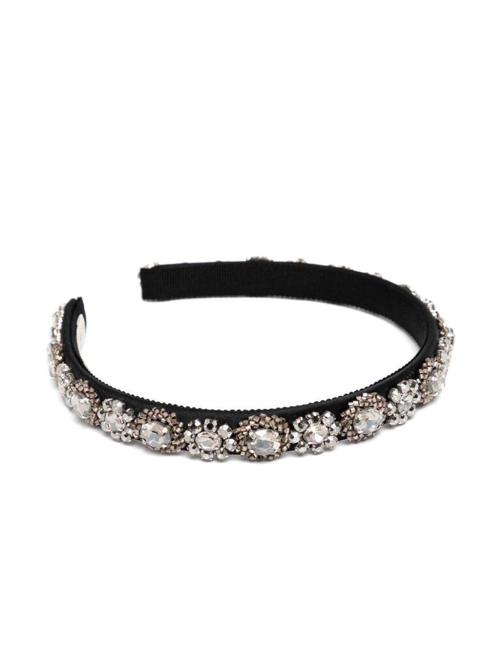 Jennifer Behr crystal-embellished headband - Zwart