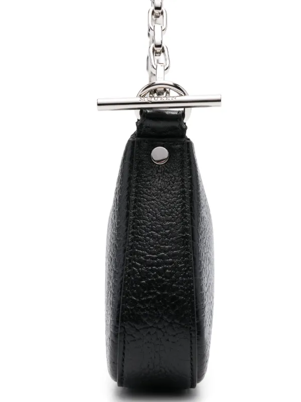 トートバッグ ALEXANDER MCQUEEN Black Leather Mini T-Bar Handbag Alexander McQueen Mini T-bar Bag | Black | FARFETCH CA