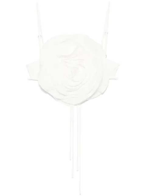 Blumarine haut en maille à appliques fleurs