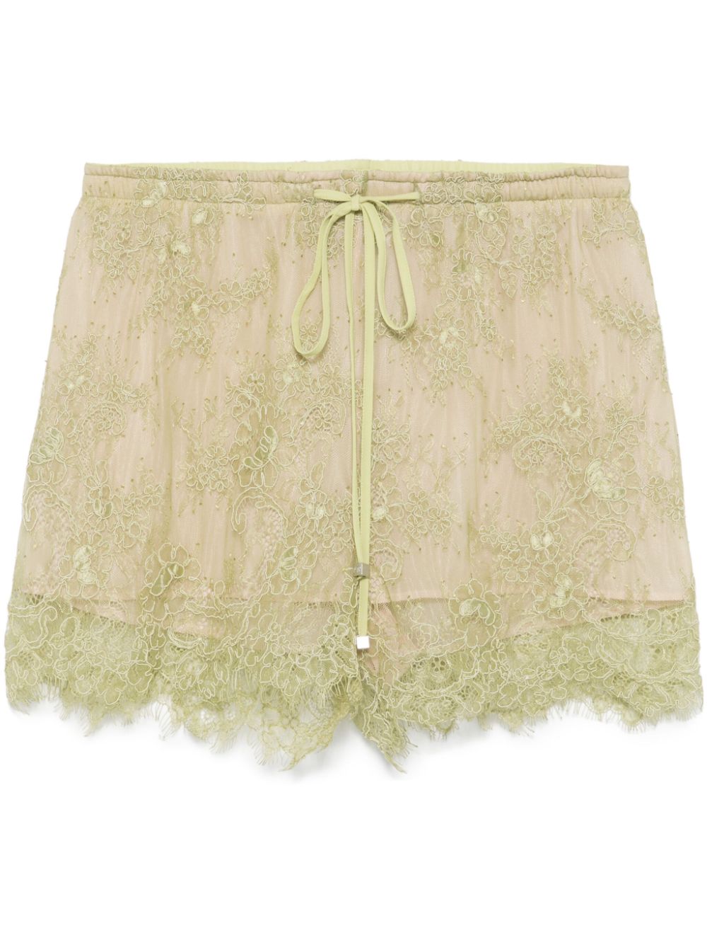 floral-lace shorts