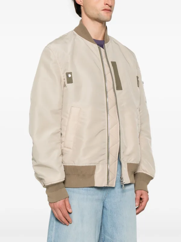 Sacai ボンバージャケット | ニュートラル | FARFETCH JP