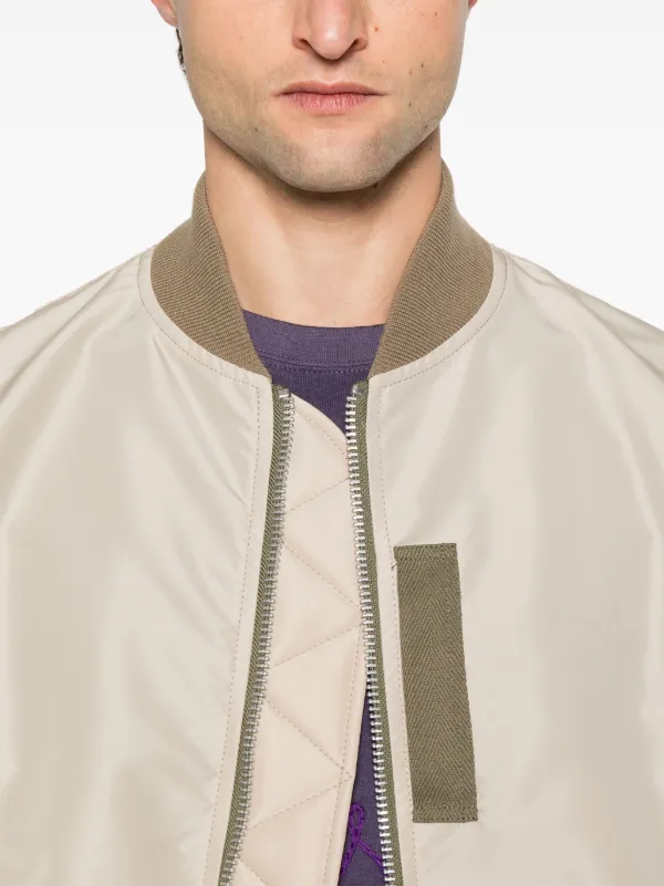 Sacai ボンバージャケット | ニュートラル | FARFETCH JP