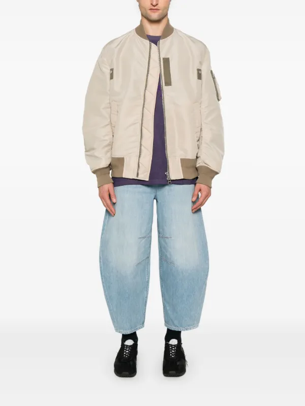 Sacai ボンバージャケット | ニュートラル | FARFETCH JP Sacai ボンバージャケット | ニュートラル | FARFETCH JP