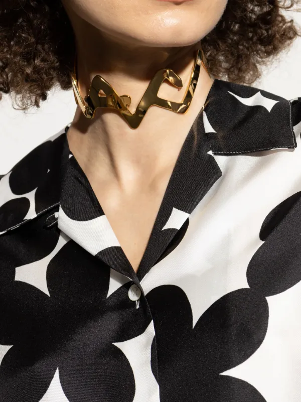 専用です 美品✨ MARNI ネックレス レザー ホーン チョーカー