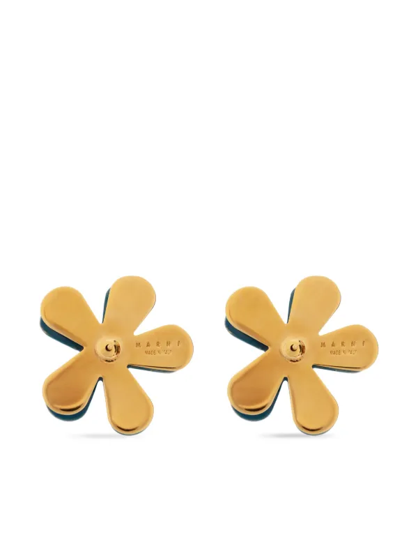 ピアス MARNI 'Flower Pop' earrings Marni Flower Pop ピアス | ブルー | FARFETCH JP