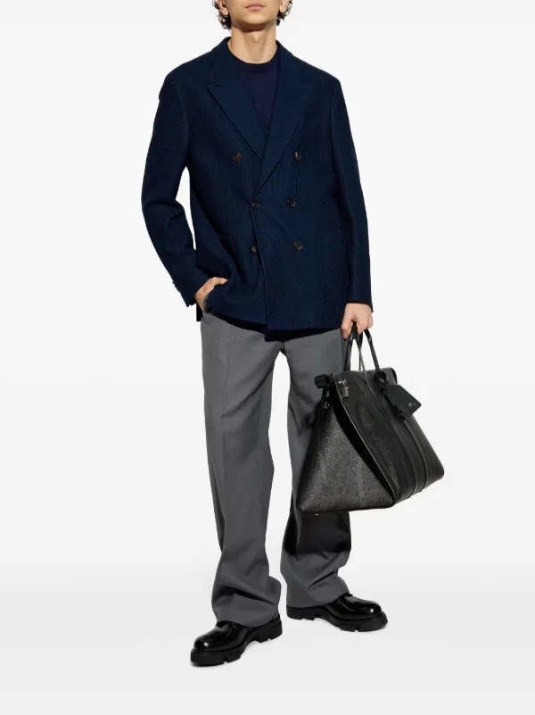 ボトムスその他 Etro Double-Breasted Blue Blazer With Gold Button Accents Etro Double-breasted Blue Blazer With Gold Button Accents In