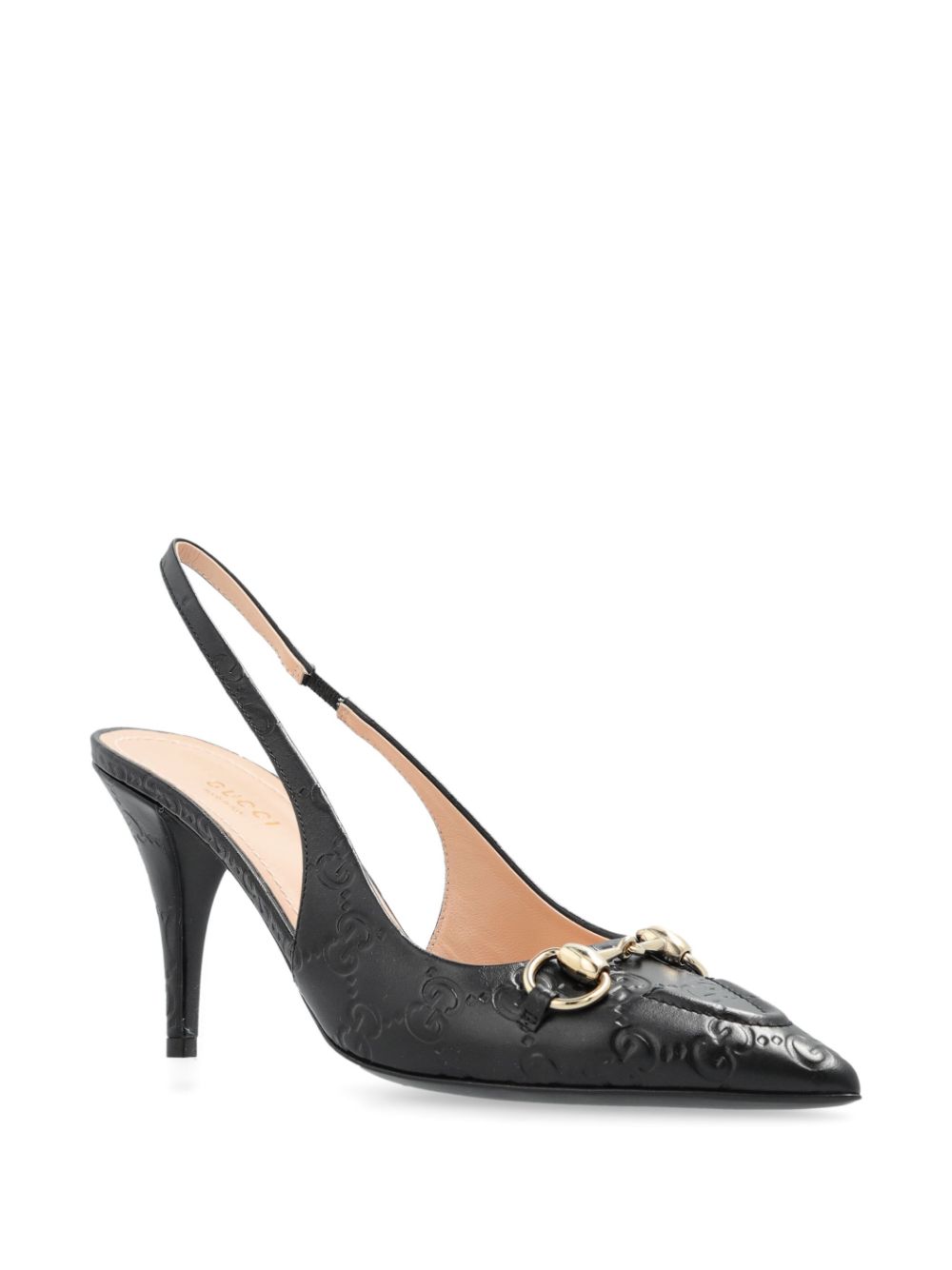 Gucci 100mm Horsebit pumps - Zwart