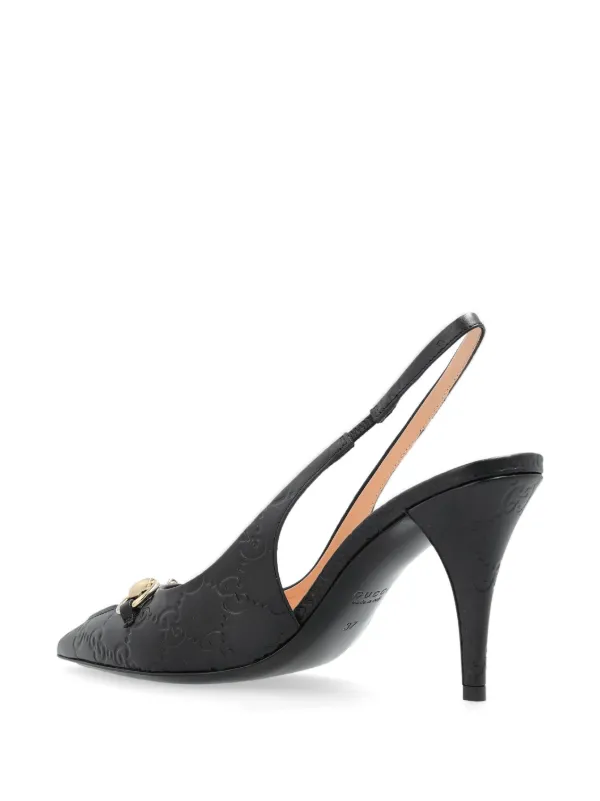 Gucci 100mm Horsebit Pumps | Black | FARFETCH