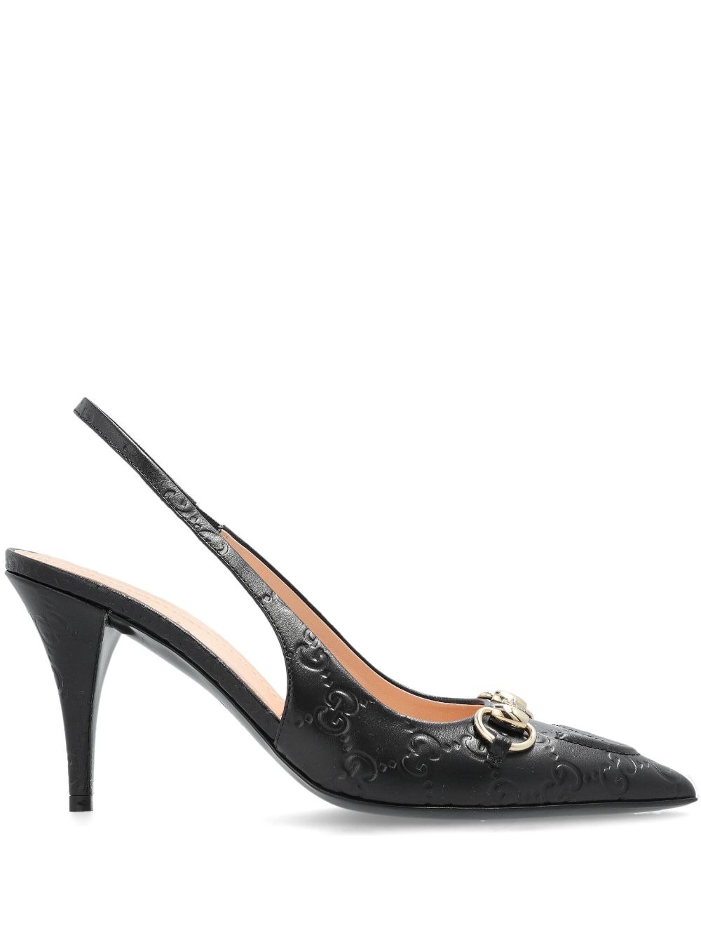 Gucci 100 mm Horsebit pumps Zwart